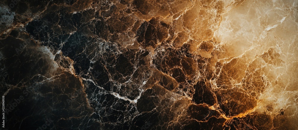 Aufkleber Abstract textured background featuring a marbled pattern with dark and light colors and hints of gold Copy Space