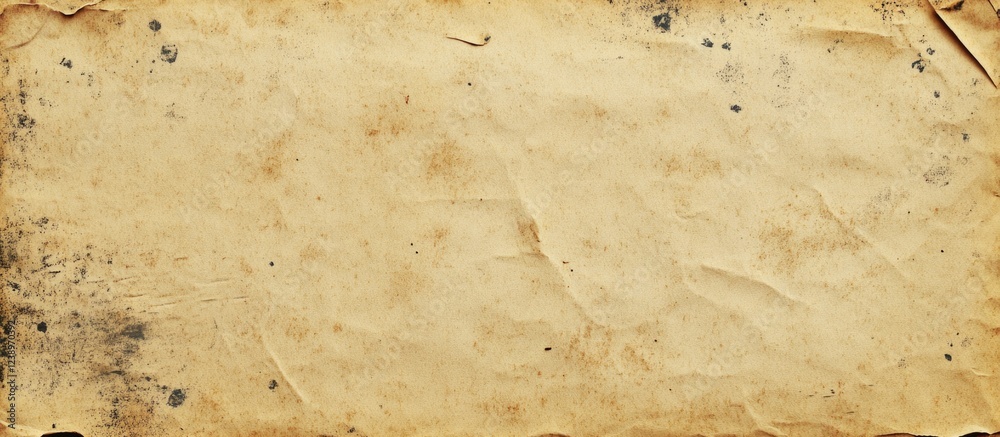 Poster Old textured paper background with wrinkles and stains suitable for vintage design projects Copy Space