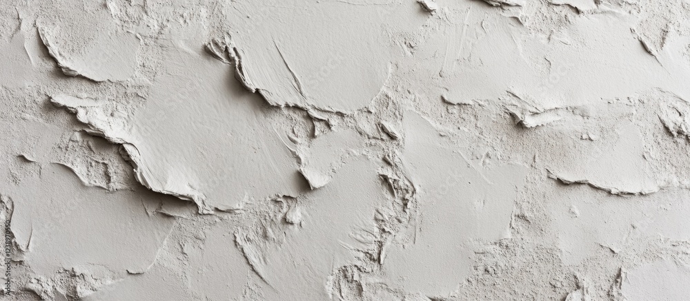Poster Textured wall surface with rough plaster in neutral tones for backgrounds and design applications Copy Space