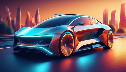 design of an electric autonomous and modern car ai generative