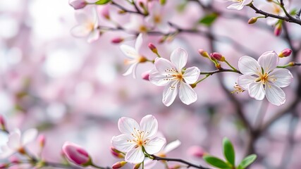 Fototapeta premium Abstract Spring Flowers - Watercolor Bloom Burst