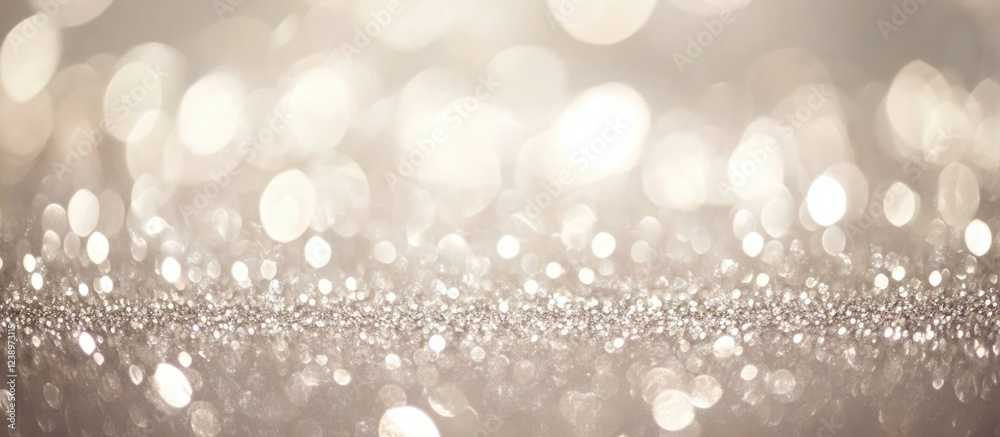 Aufkleber Soft blurred background with bokeh effect and sparkling light particles texture suitable for festive and elegant design Copy Space