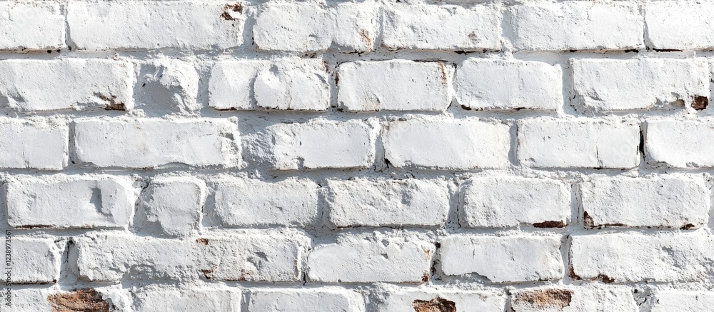 Poster white brick wall texture with wear and tear details ideal for background use and design projects cop