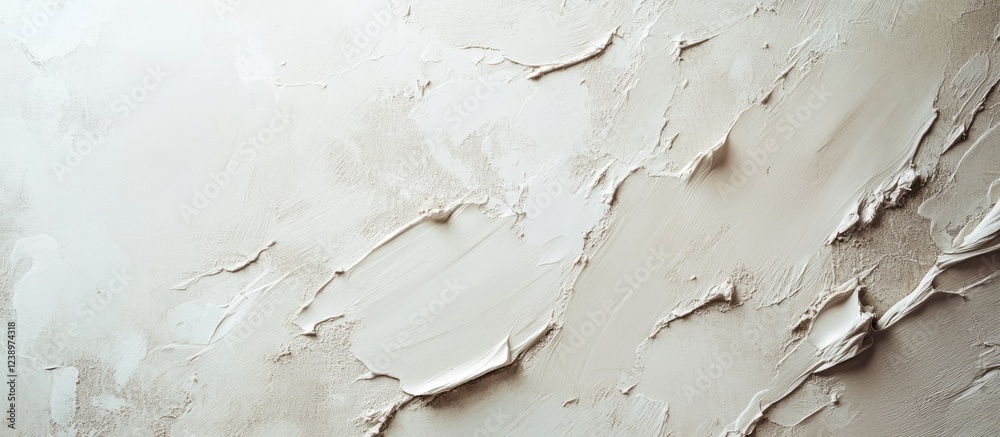 Aufkleber Textured white plaster wall background with irregular patterns and depth suitable for graphic design use Copy Space.