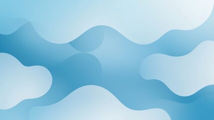 Fototapeta premium Abstract blue background with flowing organic shapes creating a modern and dynamic design