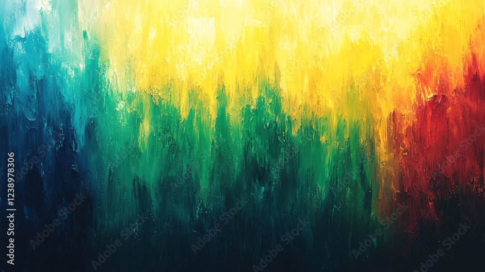 Poster a colorful abstract artwork showcases a beautiful gradient with vivid hues merging seamlessly, evoki