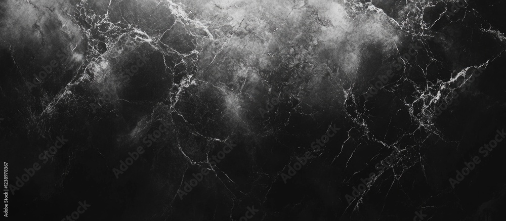 Poster black marble stone texture with white and gray veining suitable for background use copy space