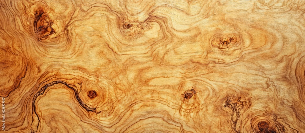 Poster Wood texture with natural patterns and grains in light brown tones suitable for backgrounds or design elements Copy Space
