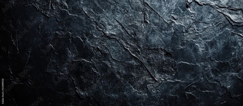 Aufkleber Dark textured stone surface background with cracks and uneven patterns suitable for various design applications Copy Space