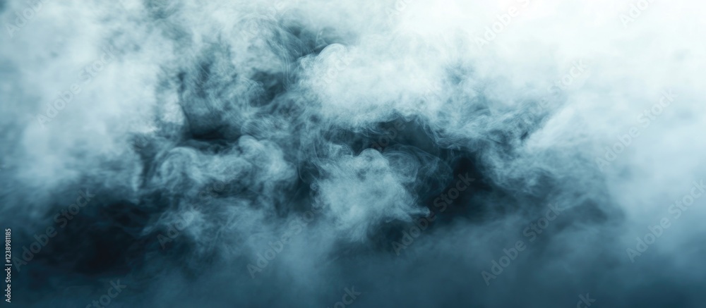 Wall mural abstract smoke background in shades of blue and gray with soft texture and depth suitable for design