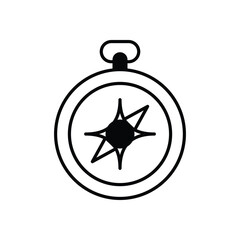 Fototapeta premium Compass vector icon