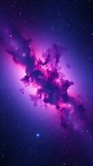 Fototapeta premium Awe-Inspiring Purple Nebula in Deep Space � Mysterious Astral Background