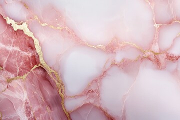 An exquisite red marble surface showcases delicate white and gold veining, creating an elegant backdrop. The softly blurred areas add a sophisticated touch, ideal for high-end decor