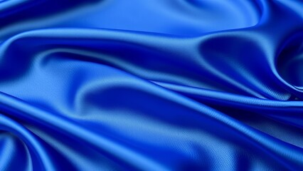 Fototapeta premium Stunning Blue Satin Fabric Texture � Silky Smooth Background