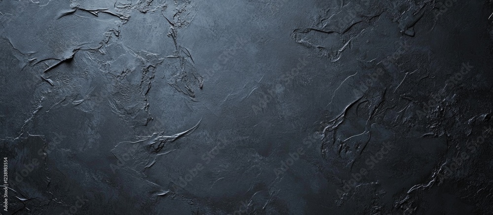 Aufkleber Textured dark gray concrete wall background with rough surface and subtle patterns suitable for various design applications Copy Space