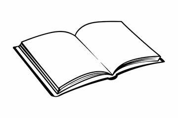 open book with blank pages