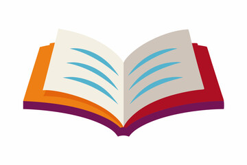 open book with bookmark