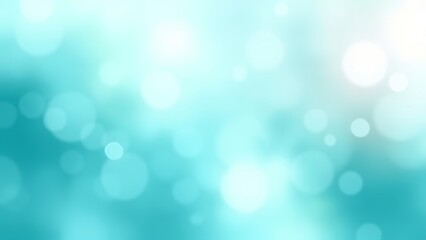 Soft Turquoise Bokeh Background � Gentle Glow Background