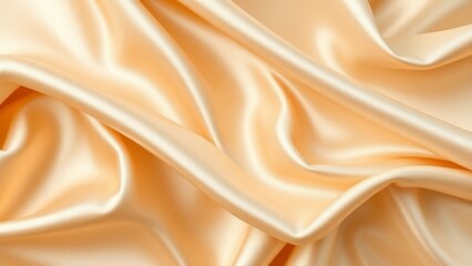 Fototapeta premium Stunning Cream Satin Fabric Texture � Elegant Textile Background