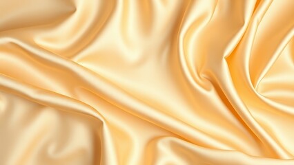 Obraz premium Stunning Golden Silk Fabric Texture � Opulent Textile Background