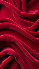 Fototapeta premium Stunning Deep Red Velvet Fabric Texture � Sumptuous Cloth Background