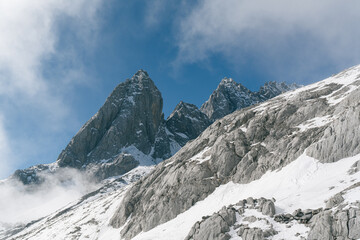 Lijiang Jade dragon snow mountain of Yunnan, China