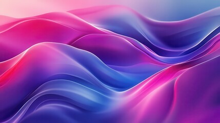 Obraz premium Abstract Pink and Blue Wave Abstract Art