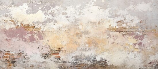 Fototapeta premium Weathered textured abstract background in soft pastel tones with copy space for text.