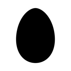 Egg icon silhouette. Vector image
