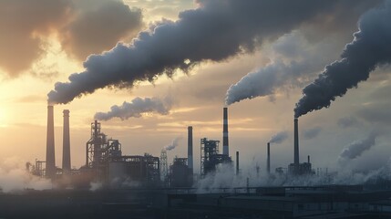 Engineers developing cleaner and more efficient industrial processes to reduce emissions.