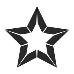 Star Icon silhouette element