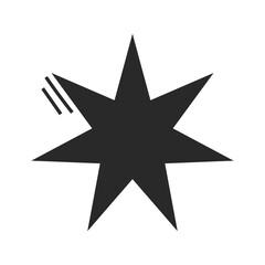 Star Icon silhouette element