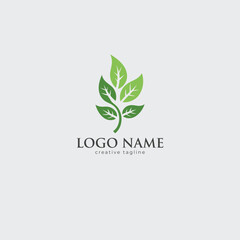 Green leaf, green, eco, bio, icon vector template fully editable