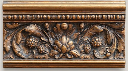 Ornate Gold Frame With Intricate Floral Carving