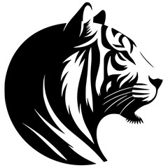 Tiger logo silhouette
