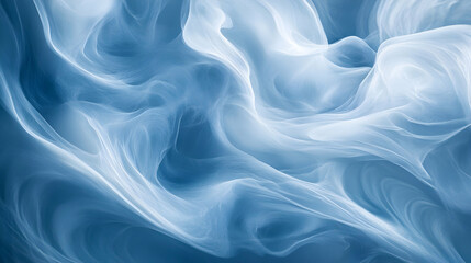 Fototapeta premium A 3D aurora borealis in polar blue and arctic white, swirling and ethereal