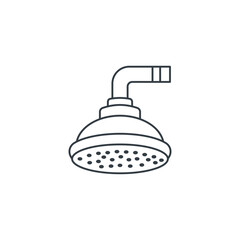 Shower Head icon symbol vector illustration isolated on white background