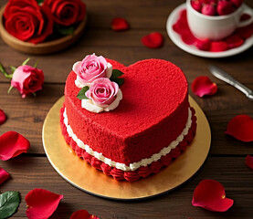 cake with rose