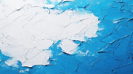 Obraz premium Abstract Blue and White Paint Texture Background