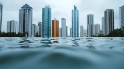 Obraz premium Rising Sea Levels