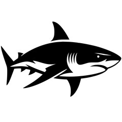 Shark silhouette vector design