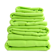 Neatly Folded Stack of Towels