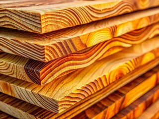 Macro Photography: Layered Plywood Cross-Section Texture - Detailed Wood Grain