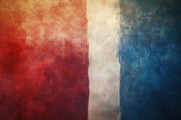 Textured French Flag Wall Art Background