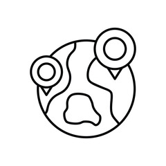 Globe  vector icon