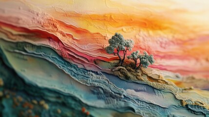 Naklejka premium Creative landscapes inspire innovative designs.