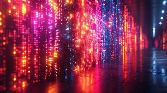 Vibrant 3D Illustration of Computer Screens with Colorful Code Snippets Displaying Programming and Development Concepts