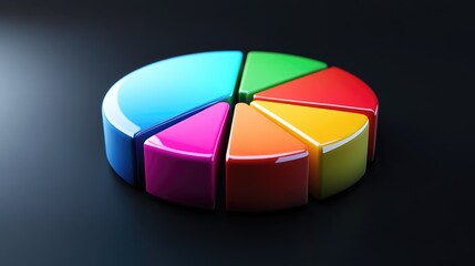 Obraz premium Colorful Pie Chart