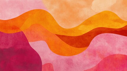 Bold abstract background featuring a vibrant blend of orange and pink hues, creating a warm and dynamic design.
