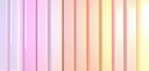 Obraz premium Vertical pastel gradient lines blending soft pink, yellow, and purple tones, creating a calming and elegant abstract background